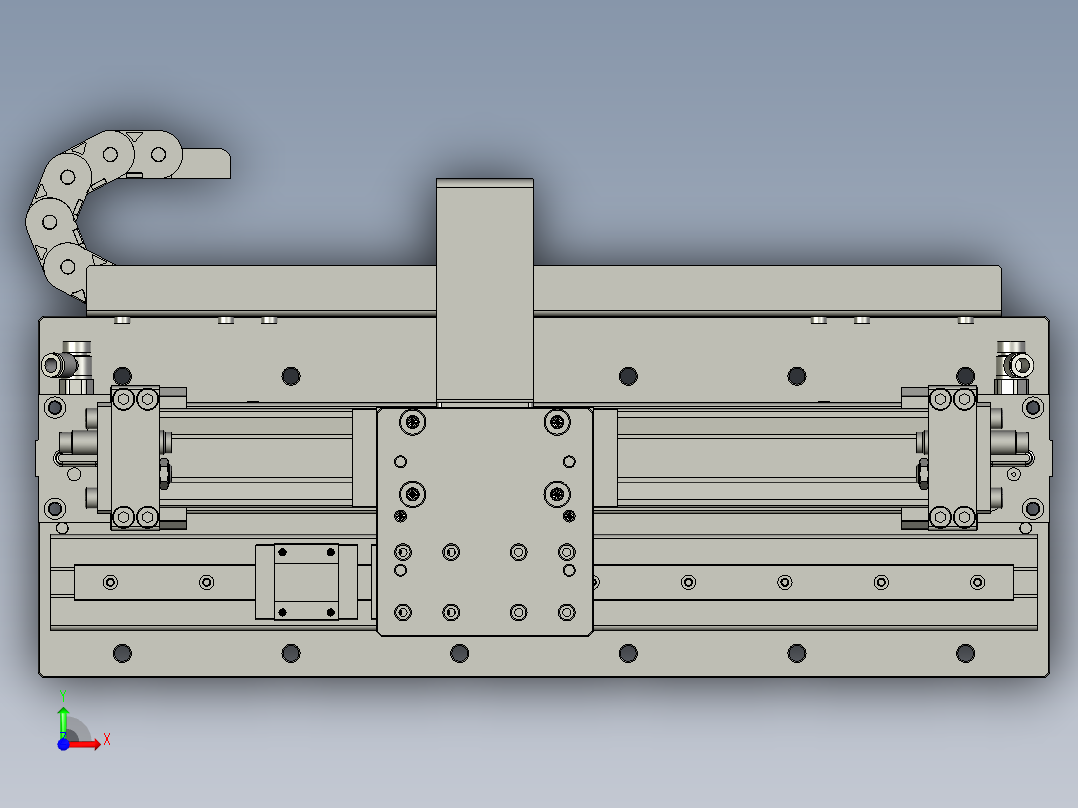BBBB-X200-Z100移载机械手X模组前视图