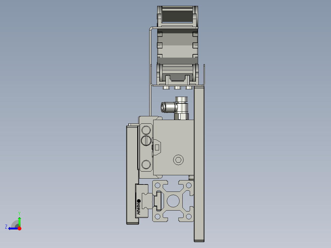 BBBB-X200-Z100移载机械手X模组右视图