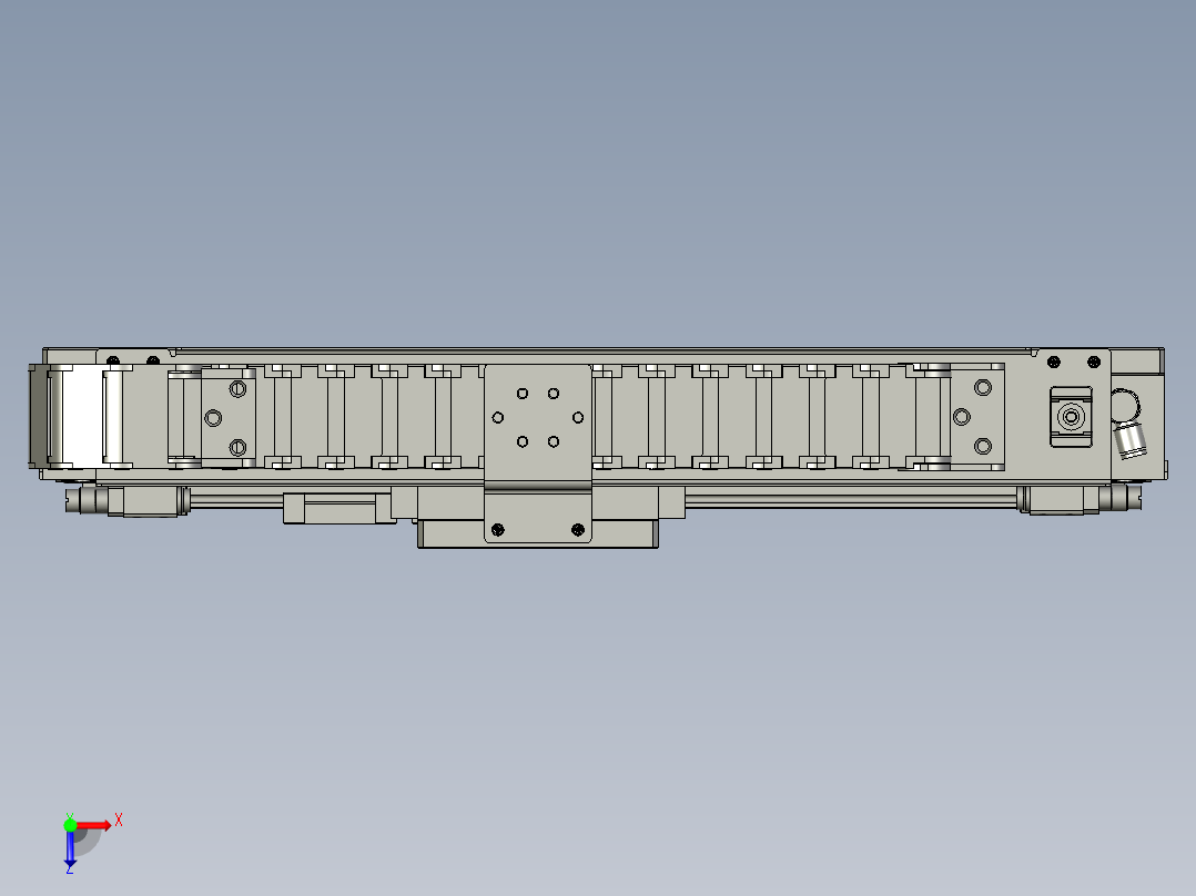 BBBB-X200-Z100移载机械手X模组俯视图