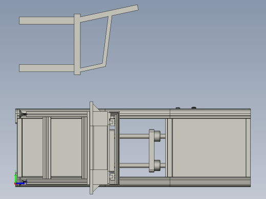 并行机模型的冲压线左视缩略图