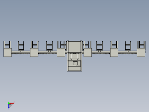 并行机模型的冲压线俯视缩略图