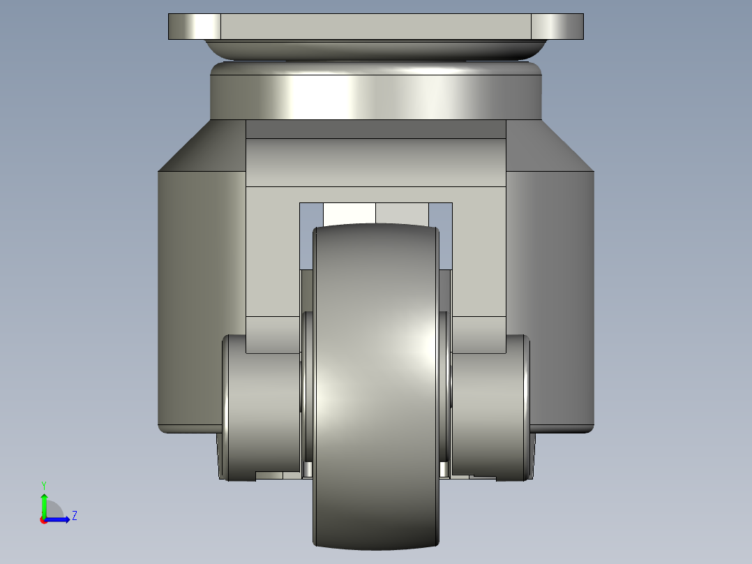 C-FMJ120-N福马脚轮左视图