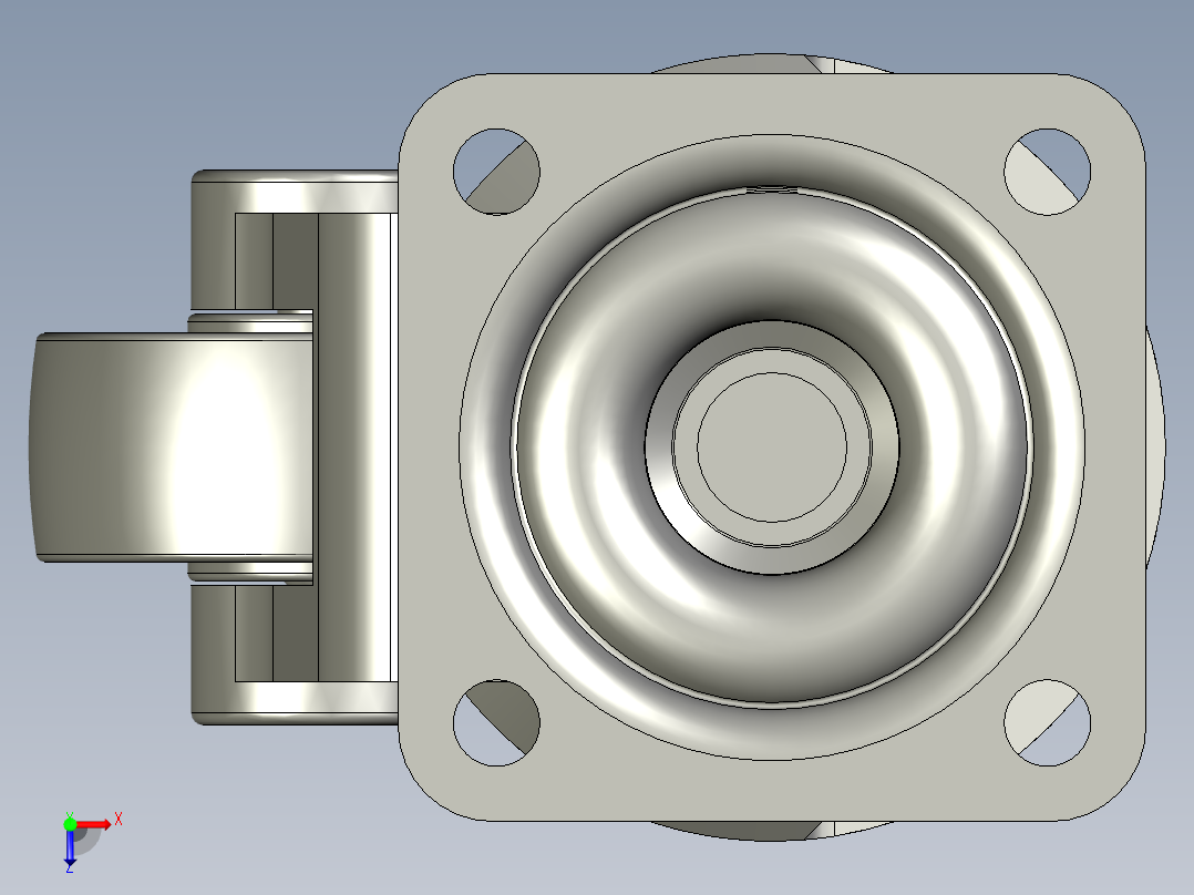 C-FMJ120-N福马脚轮俯视图
