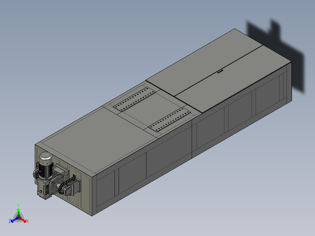 QQ-SJL-00升降栏组件主视图