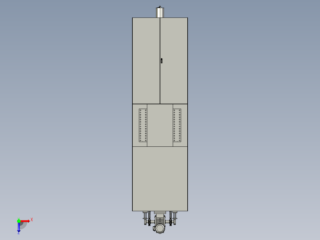 QQ-SJL-00升降栏组件俯视图