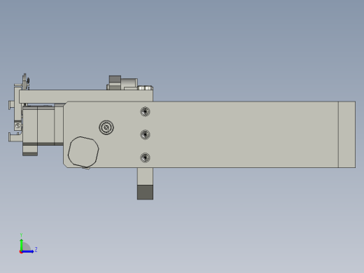 联机整形接料部件左视缩略图