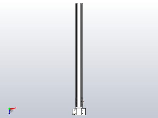 皮带直线轴半封闭可选导轨TPA-HNB-65S-90-L850-RP-Y-P20-N3俯视缩略图