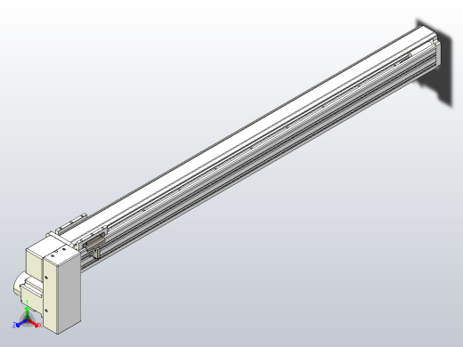 皮带直线轴半封闭可选导轨TPA-HNB-65S-90-L850-RP-Y-P20-N3正等轴测缩略图