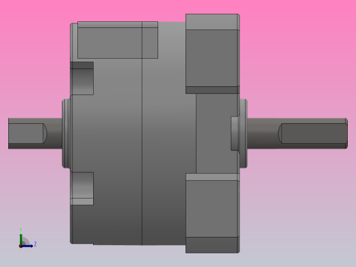 CRBU2系列叶片式摆动气缸(基本型)[CRBU2W10-90SEZ]左视缩略图