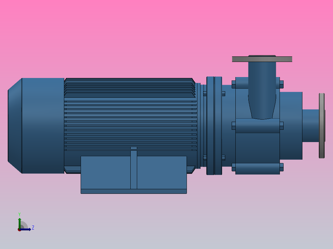 磁力泵40FSBL-16-12左视图