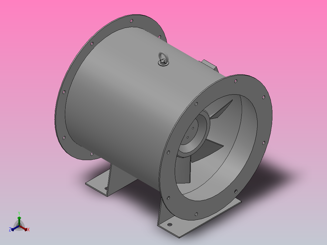 SWF-Ⅰ型 混流风机[SWF-I-3]主视图
