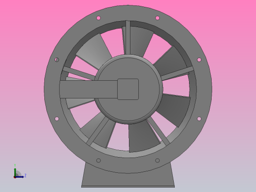 SWF-Ⅰ型 混流风机[SWF-I-3]左视缩略图
