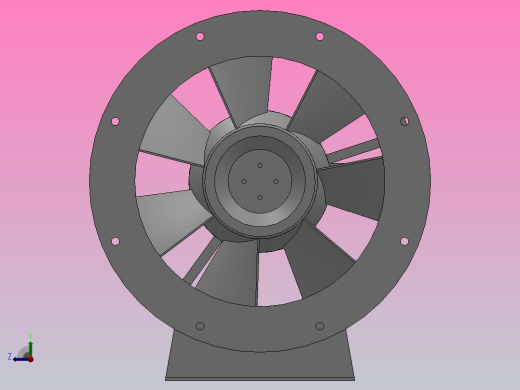 SWF-Ⅰ型 混流风机[SWF-I-3]右视缩略图