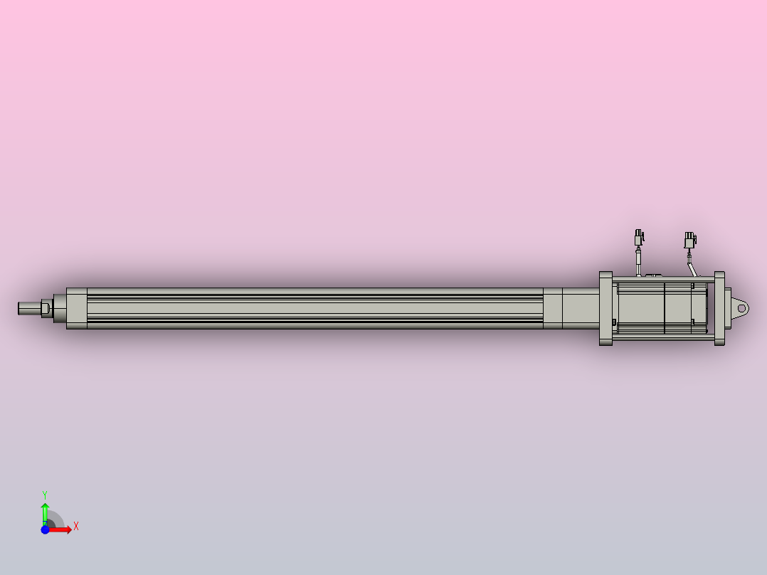 轻载电动缸TPA-ESR50-1610C-L600-M-CA-W-P75-C3前视图