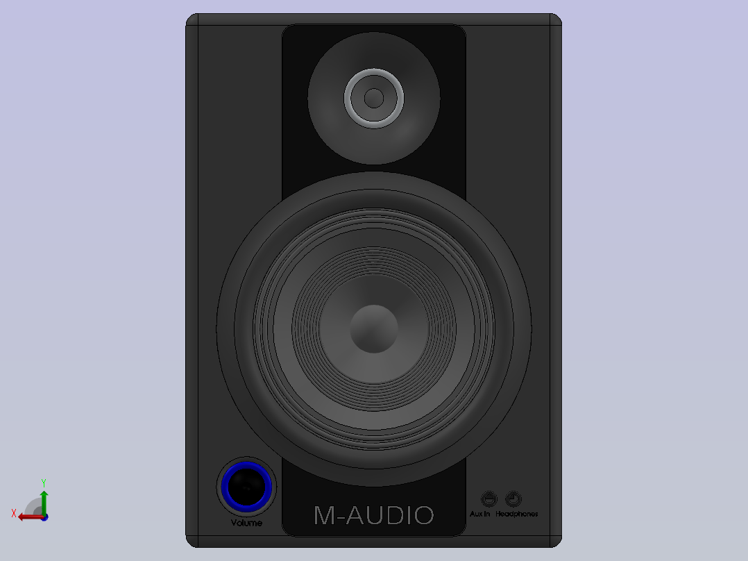 M-AUDIO音箱后视图