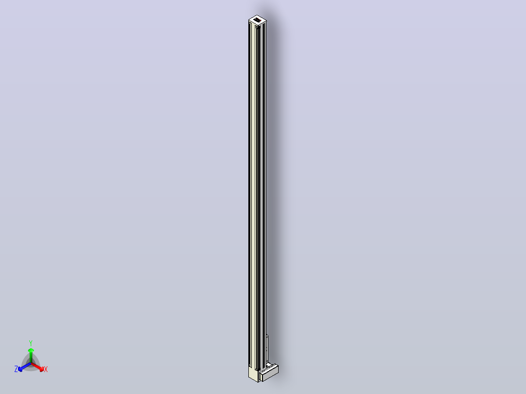 伺服电机集成皮带传动直线执行器TPA-OCB-140-256-L3750-LU-P75-N3主视图