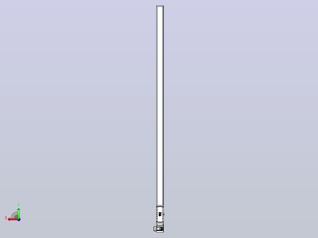 伺服电机集成皮带传动直线执行器TPA-OCB-140-256-L3750-LU-P75-N3后视图