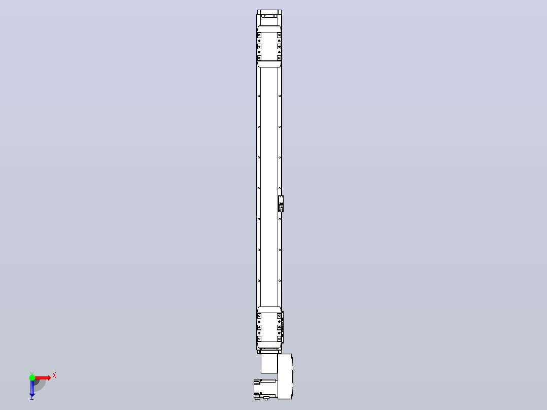 皮带直线轴双滑块型TPA-GCBS-80-P60-L375-QR-M20-N3俯视图