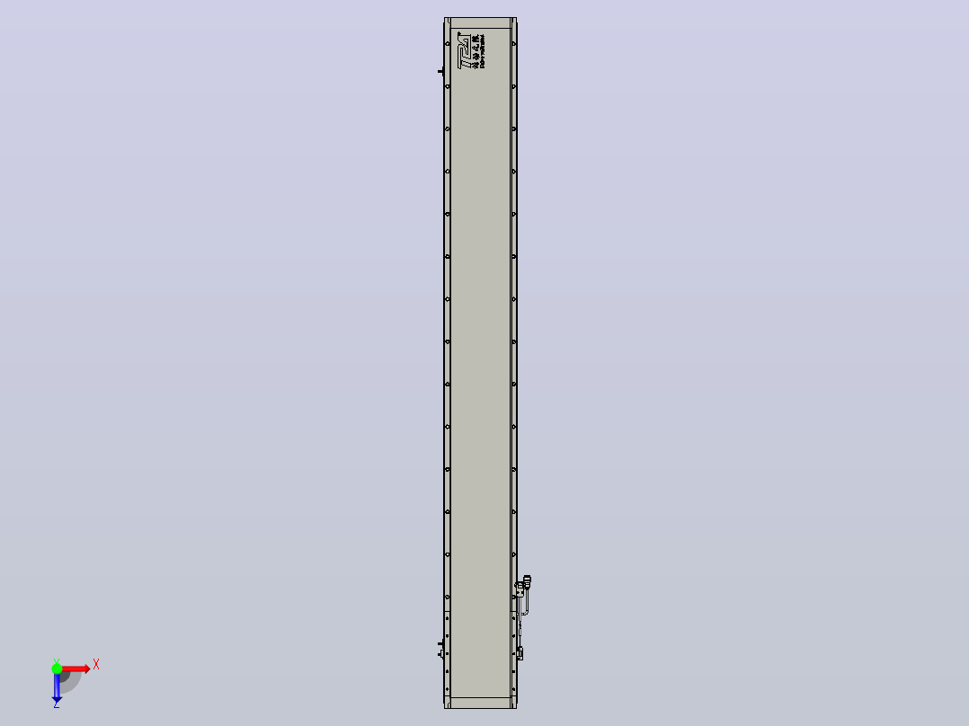 直驱直线电机轴TPA-LNP2-200-55C4-1-L1620-3-C-05-N3俯视图