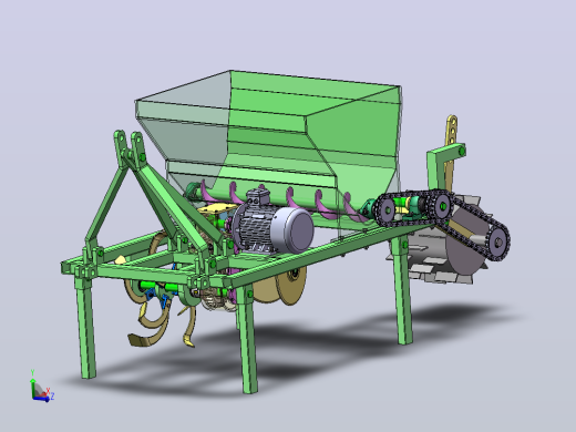 果园开沟施肥机设计（SW+CAD+说明书）