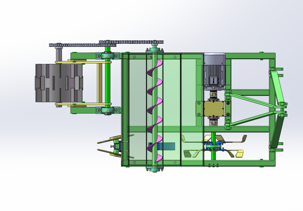 果园开沟施肥机设计（SW+CAD+说明书）