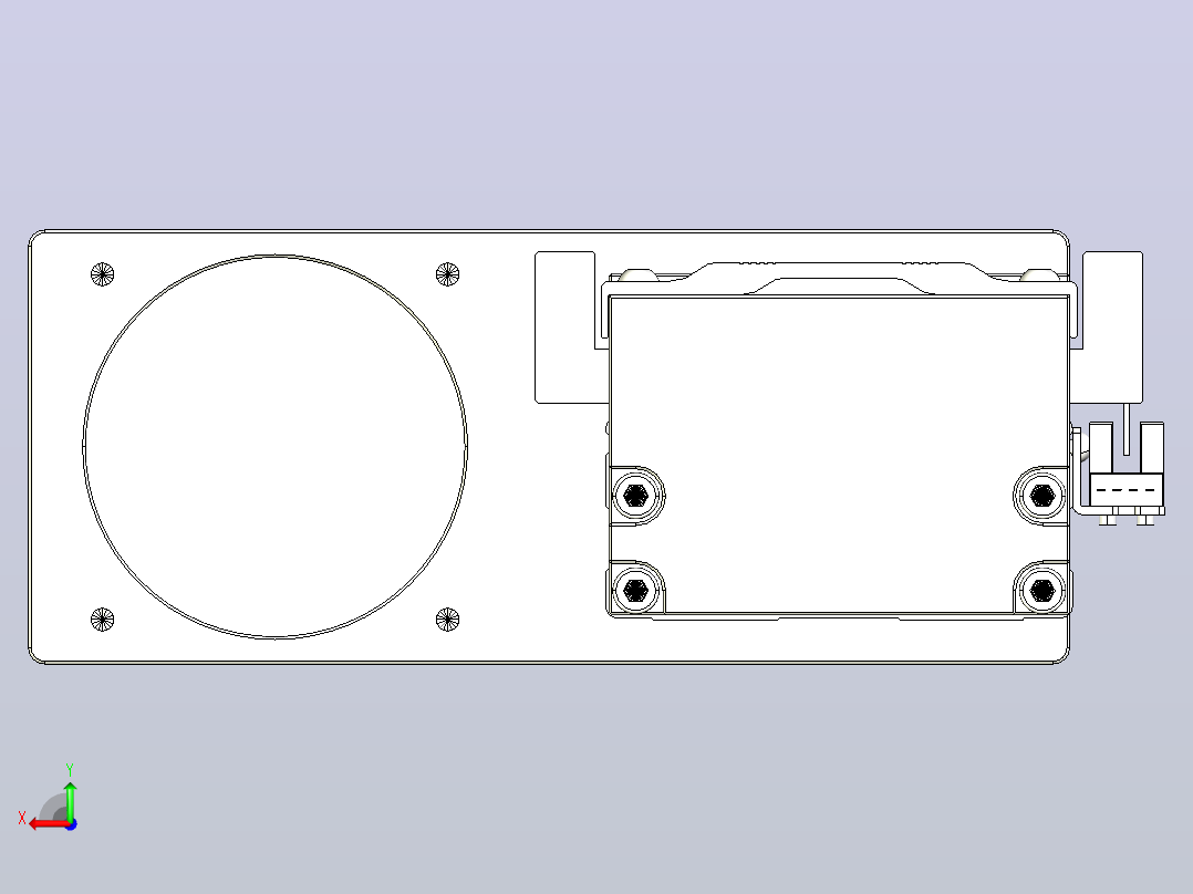 线性模块铝制底座TPA-KNR-86E-1610C-L450A1-ML-P75-N3后视图