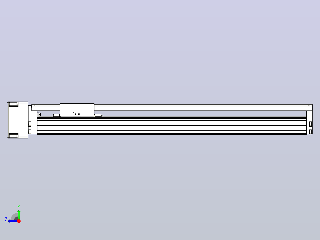 线性模块铝制底座TPA-KNR-86E-1610C-L450A1-ML-P75-N3右视图