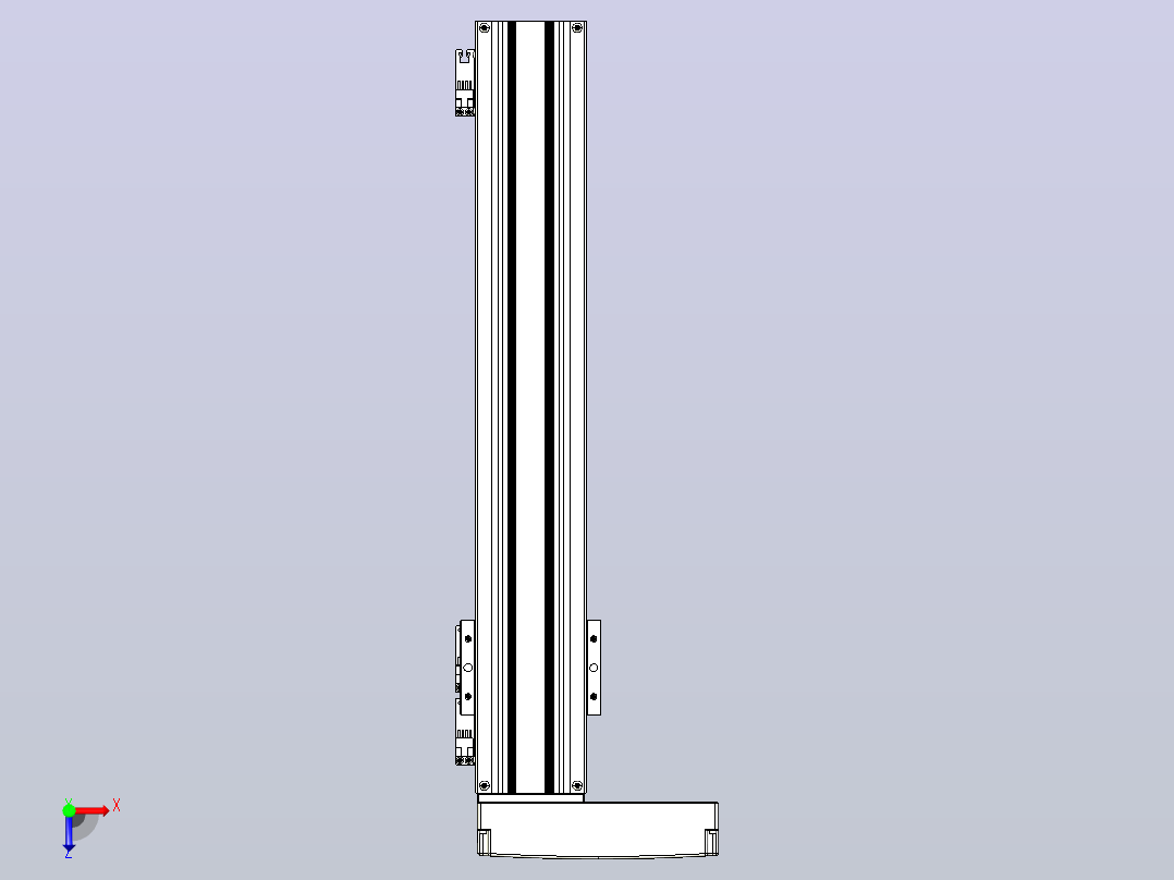 线性模块铝制底座TPA-KNR-86E-1610C-L450A1-ML-P75-N3俯视图