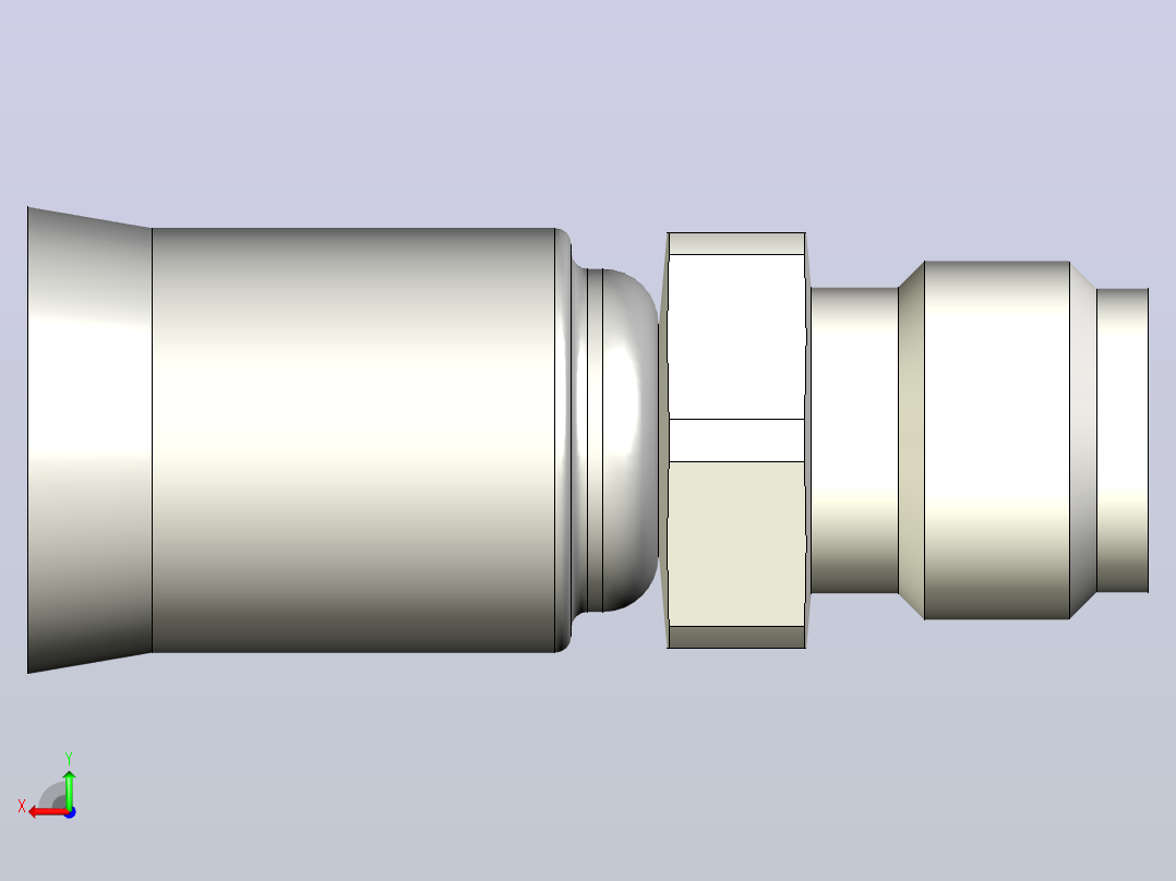 标准液压接头1AL91N-4-5NC后视图