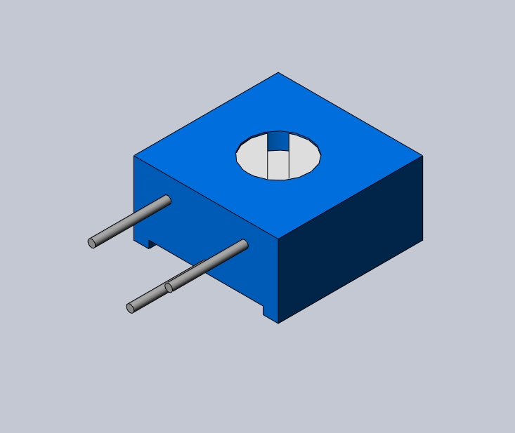 电子器件Cermet Trimmer Single Turn 10mm 500mW Side Adjust 3386H