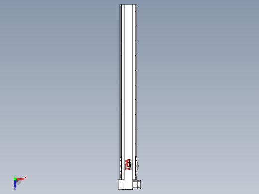 皮带直线轴半封闭可选导轨TPA-HNB-120D-110-L950-LP-Y-P40-N3俯视缩略图