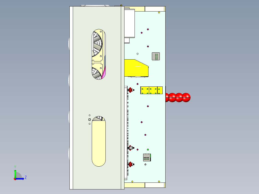 硬盘主板连接器测试治具stp左视图