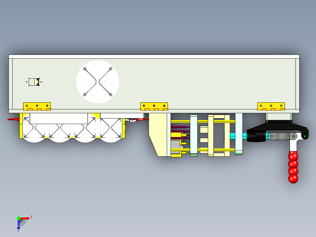 硬盘主板连接器测试治具stp俯视图