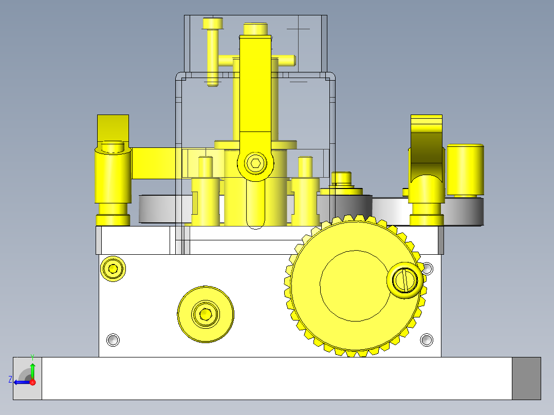 2轴调节机构右视图