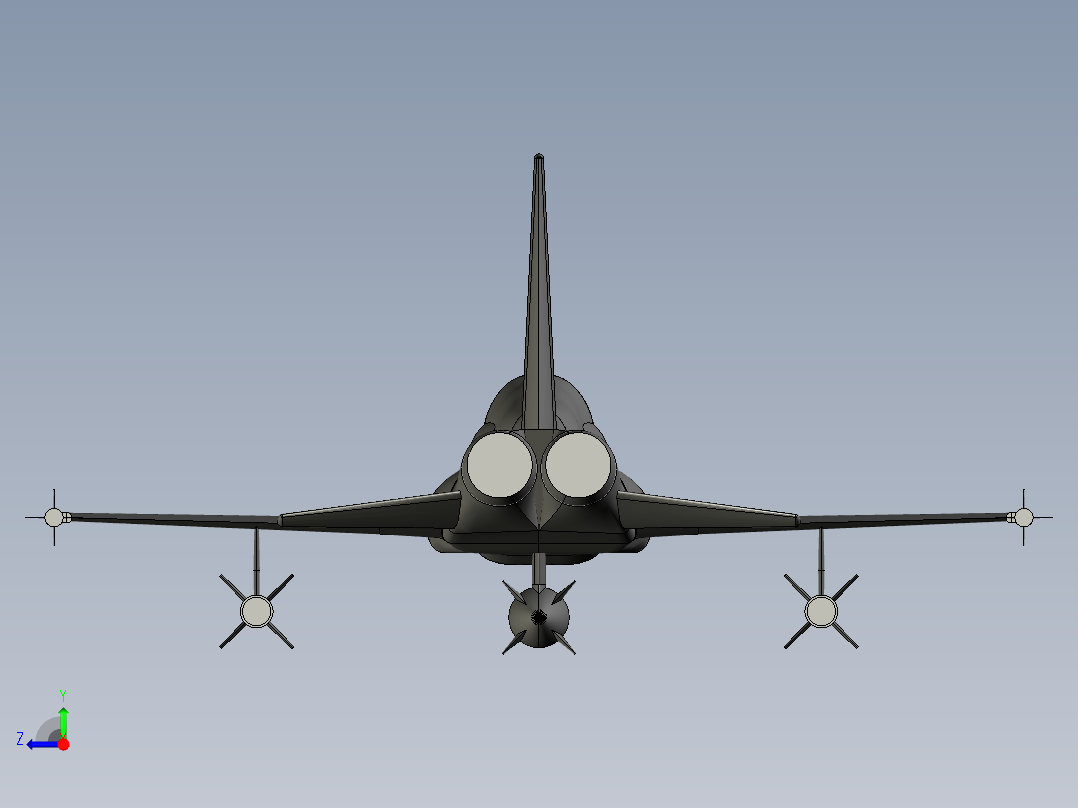 148-northrop-f5 STEP右视图