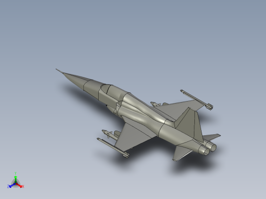 148-northrop-f5 STEP正等轴测缩略图