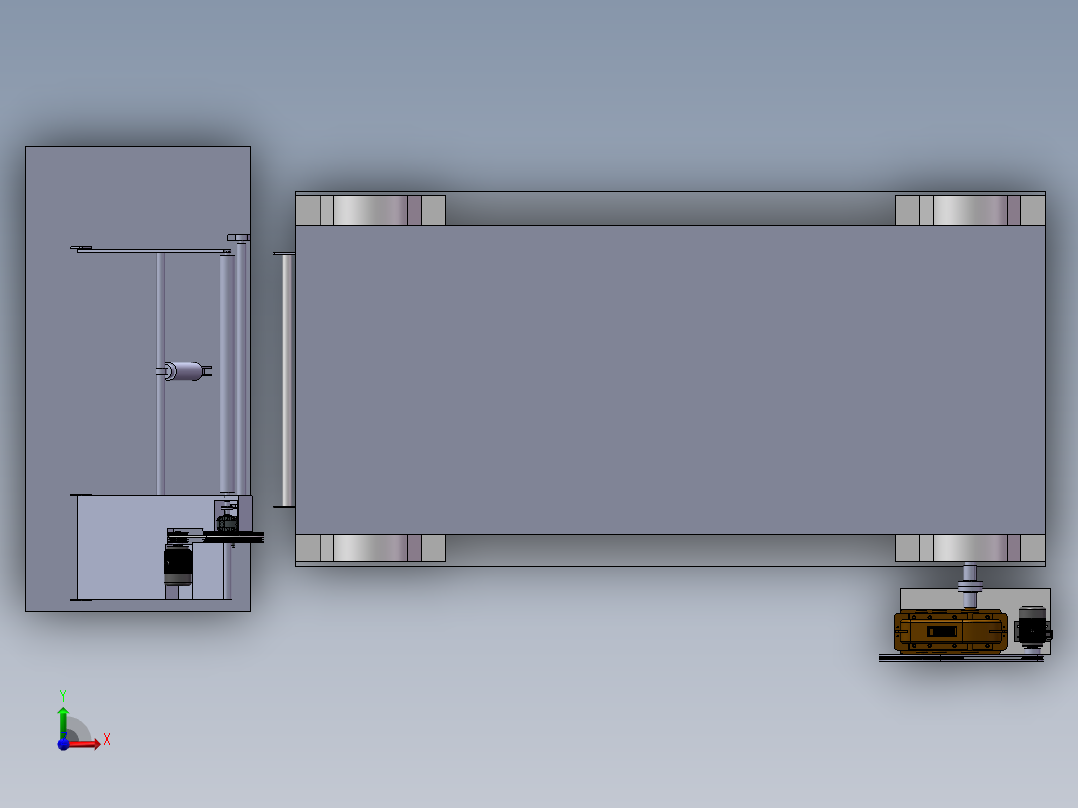 布匹检测装置（坏点检测）sw17前视图