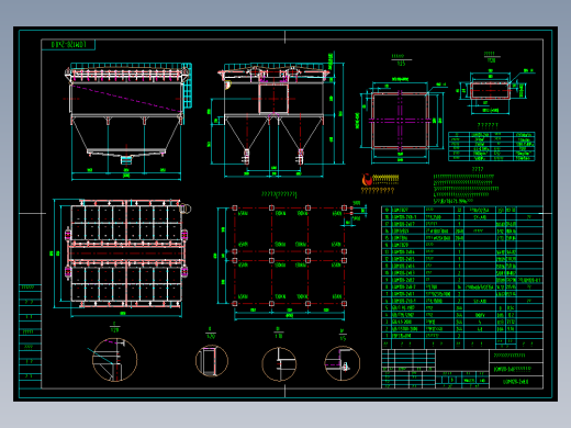 LQM128-2x8离线脉冲袋式除尘器详图