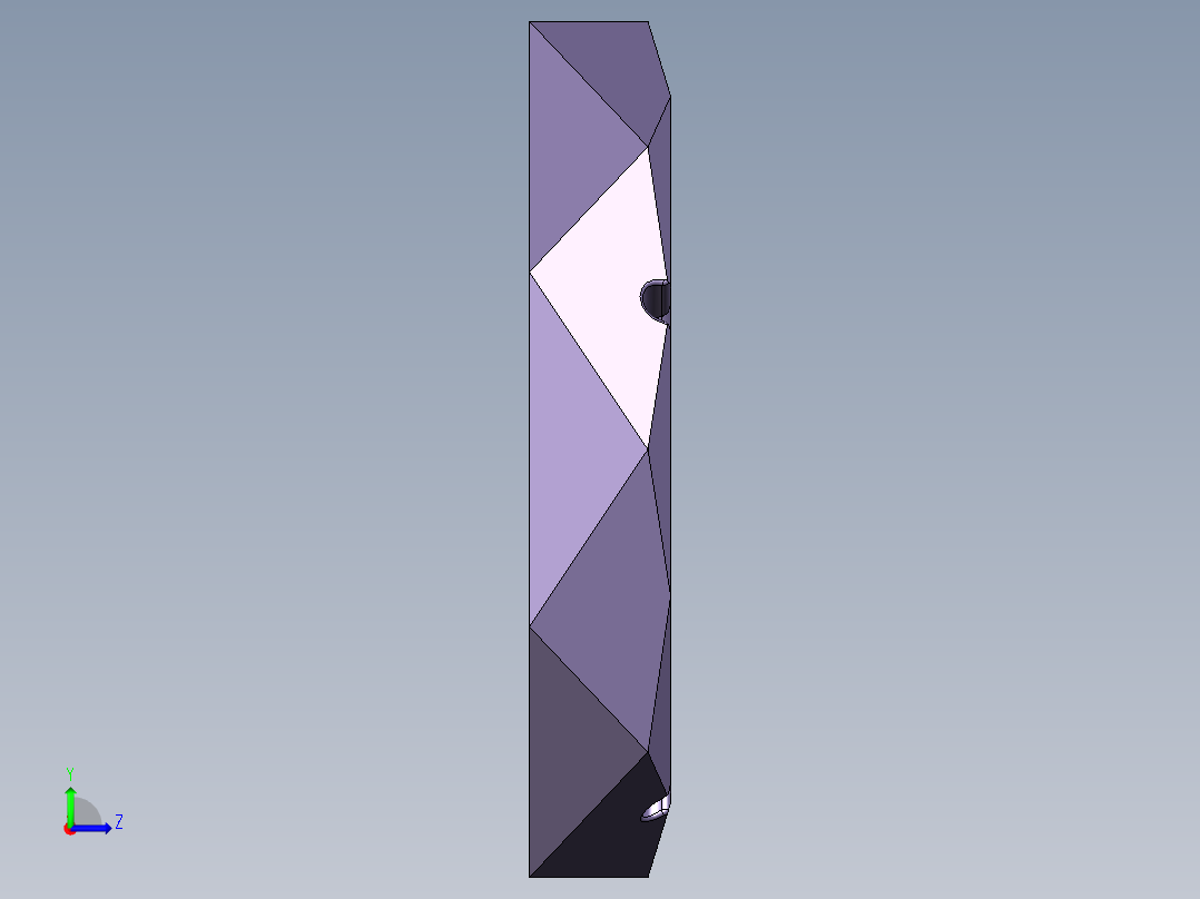 鲤鱼荷花图烟灰缸左视图