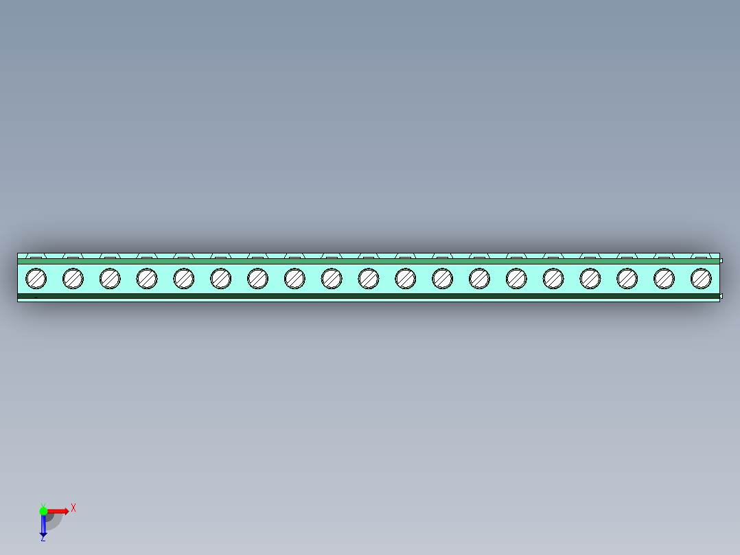 DEGSON DG500 系列 5.05.087.62mm 接线端子-DG500-7.62-19P-14-00AH俯视图