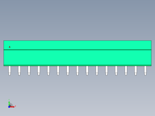 DEGSON 15EDG 系列 3.5mm 插拔式接线端子 FullPack-15EDGVC-3.5-15P-14-00AH前视缩略图
