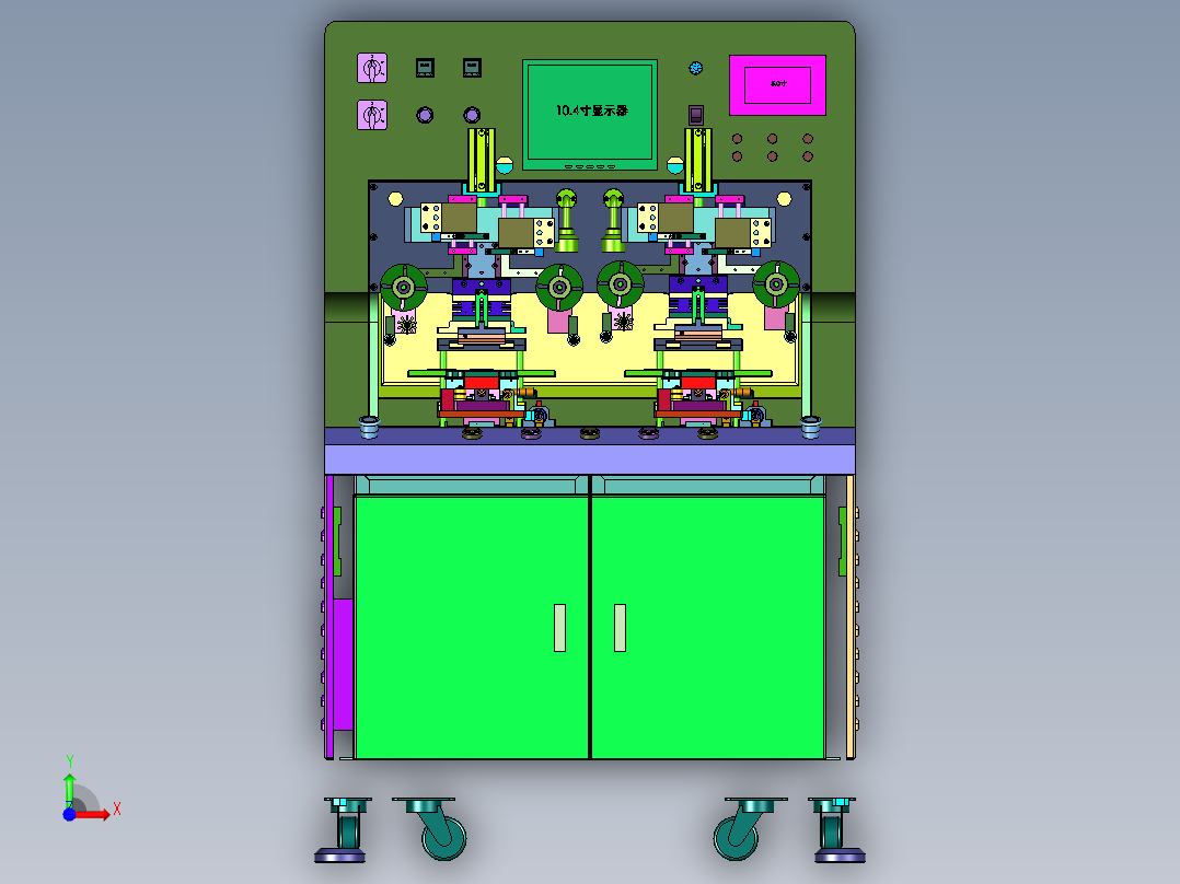 液晶模组一体热压设备前视图