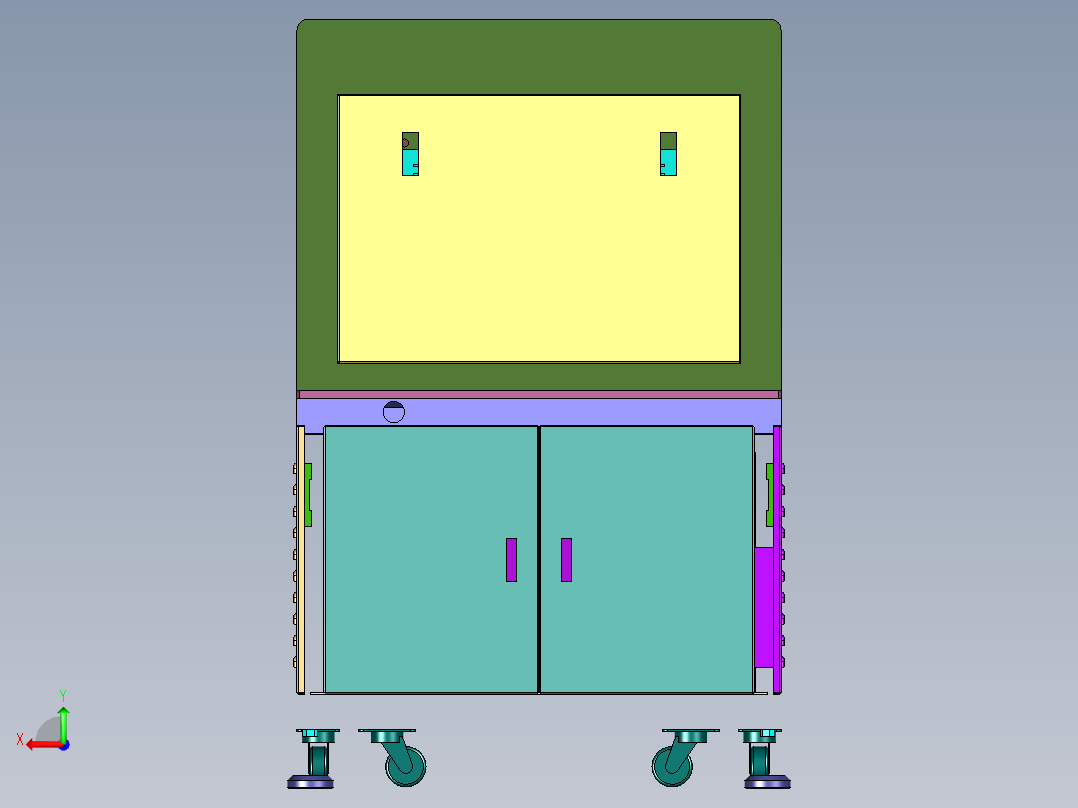 液晶模组一体热压设备后视图