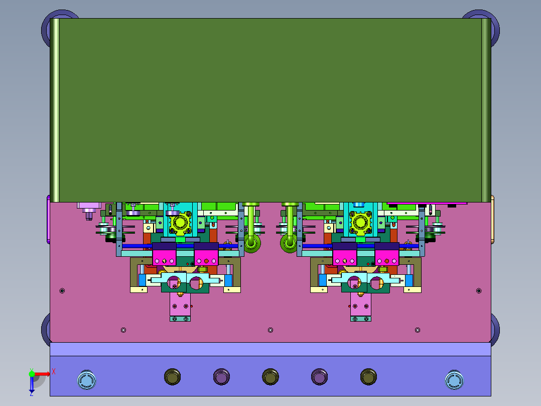 液晶模组一体热压设备俯视图