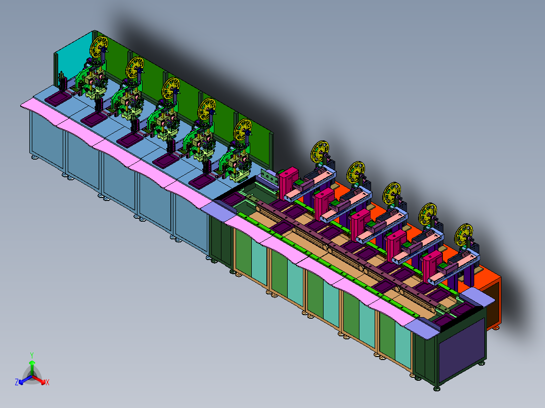 工装板流水式贴标线