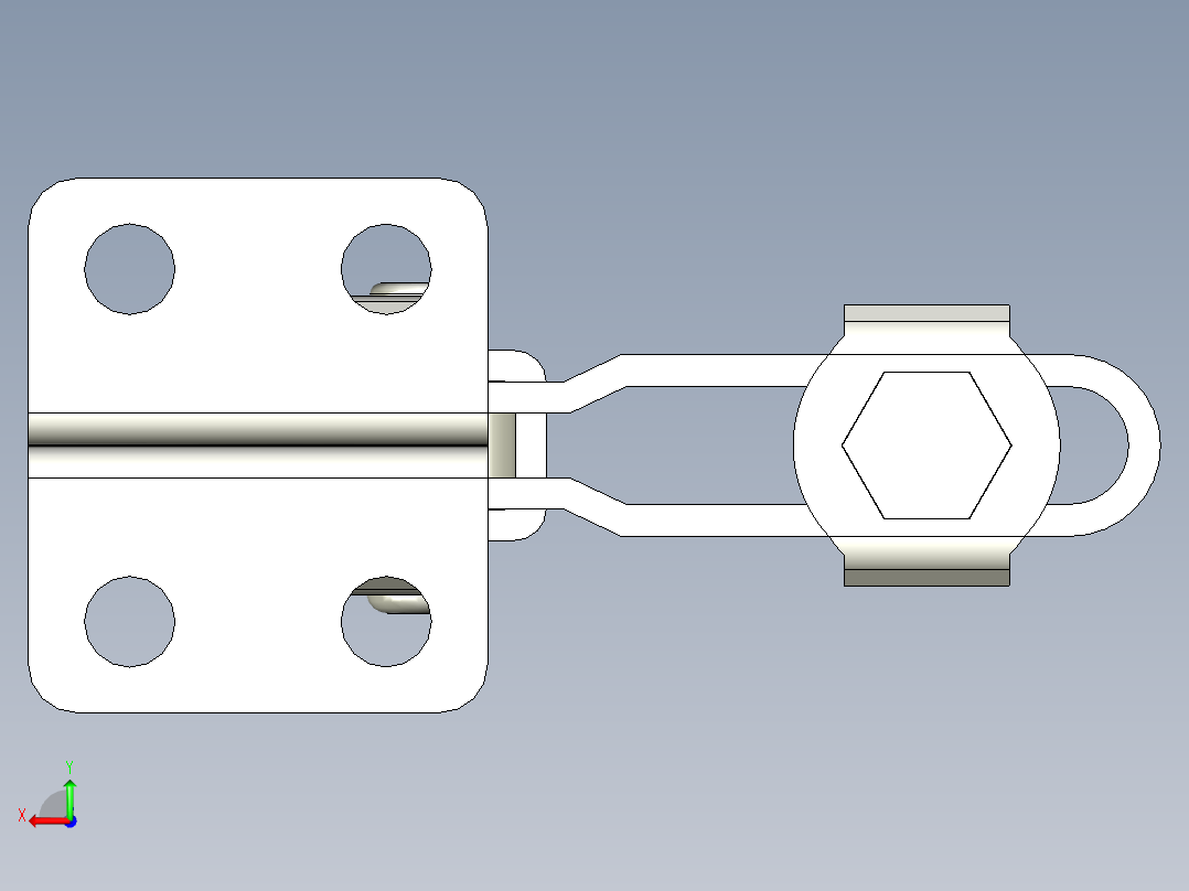 垂直式夾鉗SSP(I)-3D多系列多零件图纸模型后视图