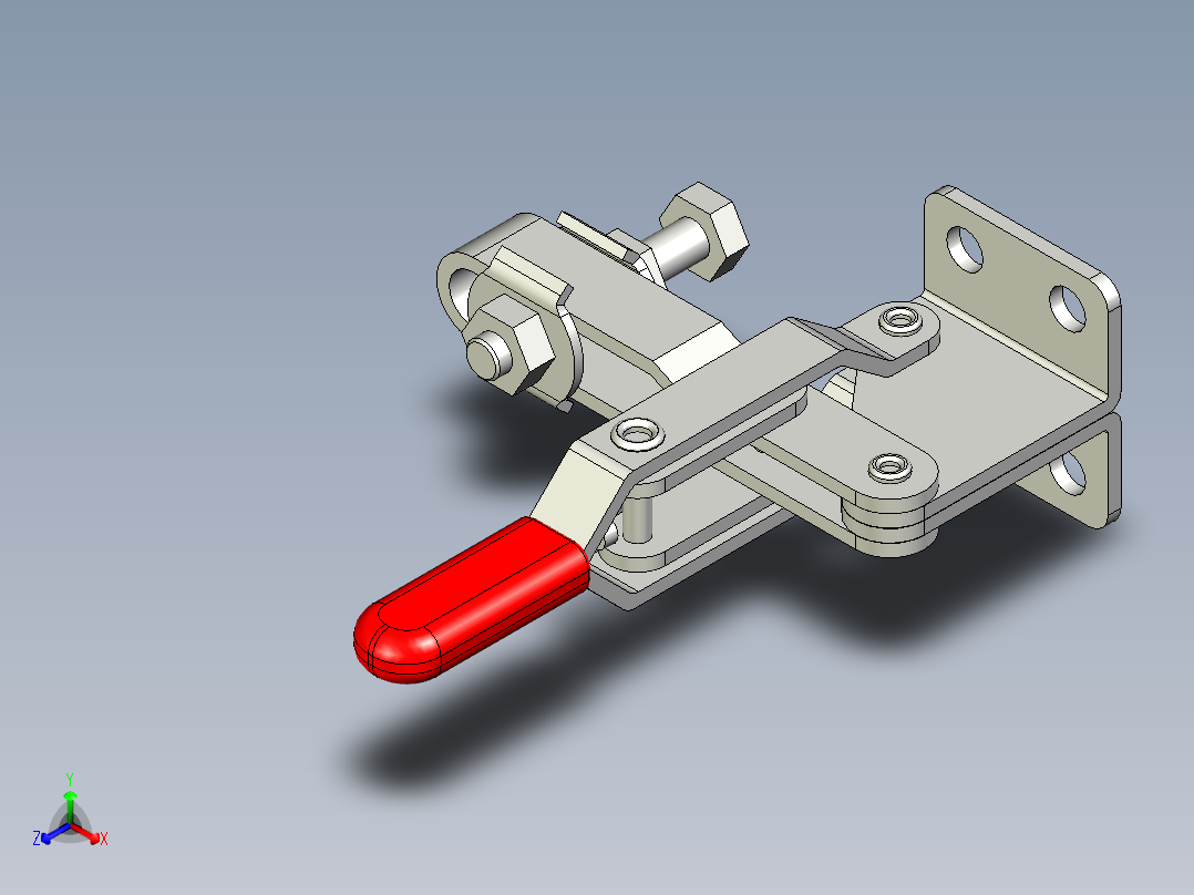 垂直式夾鉗SSP(I)-3D多系列多零件图纸模型正等轴测图