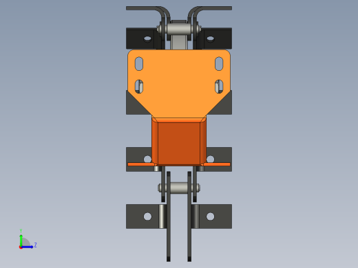节距为100mm的传动链中间链轮总成左视缩略图