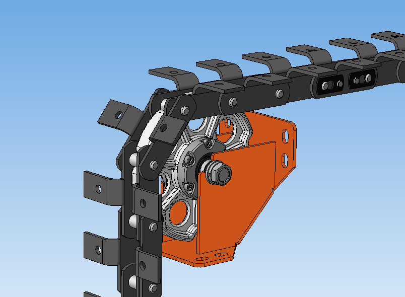 节距为100mm的传动链中间链轮总成