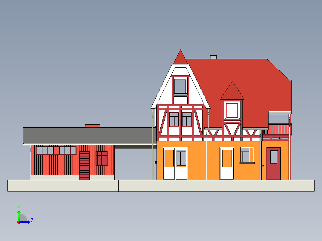 莱辛巴赫火车站左视图